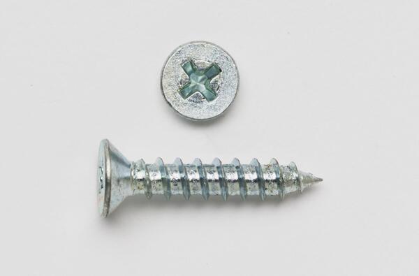 12X134FHPTSZJ 12 X 1-3/4 FLAT HEAD PHILLIP TAPPING SCREW ZINC PLATED